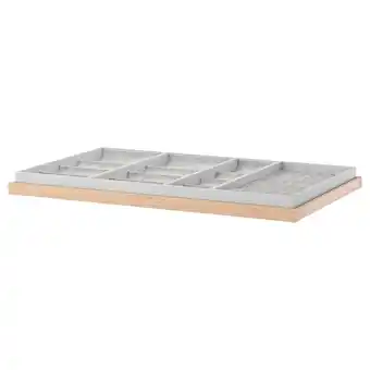 IKEA Komplement uittrekbare plank met inzet, wit gelazuurd eikeneffect, 100x58 cm aanbieding