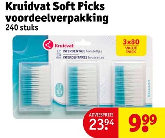 Kruidvat Kruidvat Soft Picks voordeelverpakking aanbieding