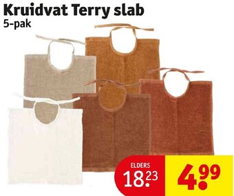 Kruidvat Kruidvat Terry slab 5-pak aanbieding