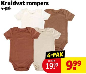 Kruidvat Kruidvat rompers 4-pak aanbieding