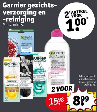 Kruidvat Garnier gezichtsverzorging en -reiniging aanbieding