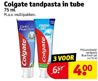 Kruidvat Colgate tandpasta in tube 75ml aanbieding