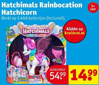 Kruidvat Hatchimals Rainbocation Hatchicorn aanbieding