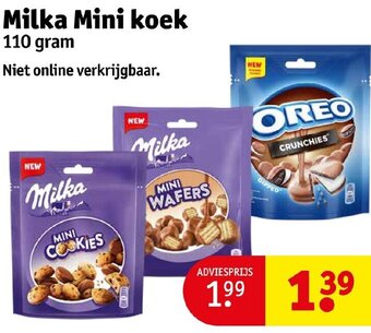 Kruidvat Milka Mini koek 110g aanbieding