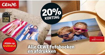 Kruidvat Alle CEWE fotoboeken en afdrukken aanbieding