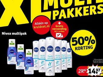 Kruidvat Nivea multipak aanbieding