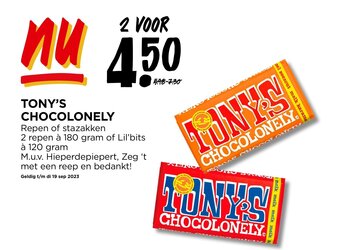 Jumbo TONY'S CHOCOLONELY aanbieding