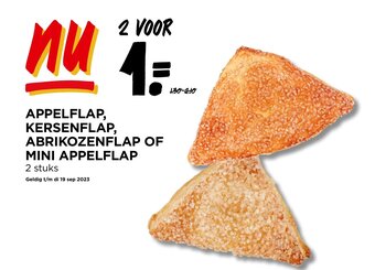 Jumbo APPELFLAP, KERSENFLAP, ABRIKOZENFLAP OF MINI APPELFLAP 2 stuks aanbieding