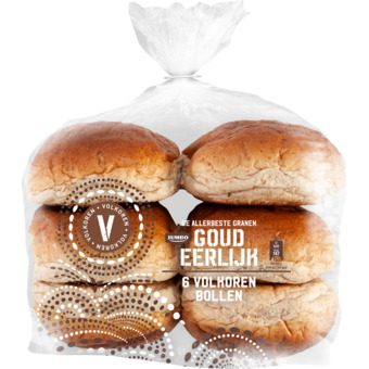 Jumbo Goudeerlijk - volkoren bollen - 6 stuks aanbieding