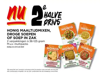 Jumbo HONIG MAALTIJDMIXEN, DROGE SOEPEN OF SOEP IN ZAK aanbieding