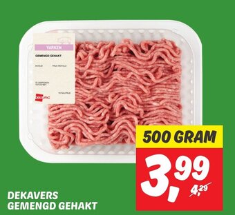 Dekamarkt DEKAVERS GEMENGD GEHAKT 500g aanbieding