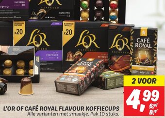 Dekamarkt L'OR OF CAFÉ ROYAL FLAVOUR KOFFIECUPS aanbieding