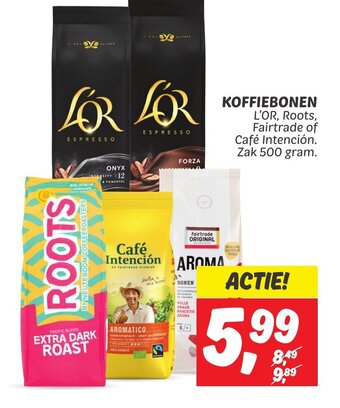 Dekamarkt KOFFIEBONEN  500g aanbieding