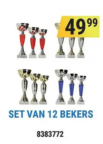 Decathlon Set Van 12 Bekers aanbieding