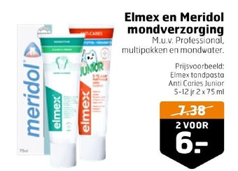 Trekpleister Elmex en Meridol mondverzorging aanbieding