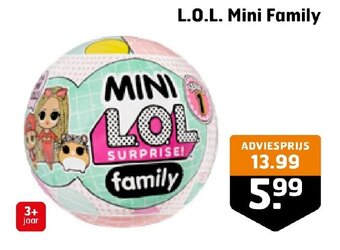 Trekpleister L.O.L. Mini Family aanbieding