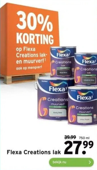 GAMMA Flexa Creations lak 750ml aanbieding