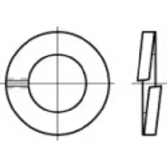 Conrad Toolcraft 1060422 veerringen binnendiameter: 10.2 mm din 127 rvs a4 1000 stuk(s) aanbieding