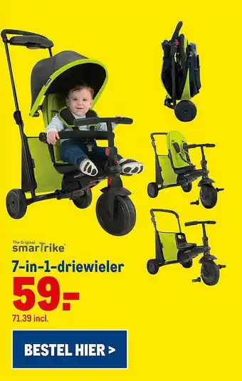 Makro SmarTrike 7-in-1-Driewieler aanbieding