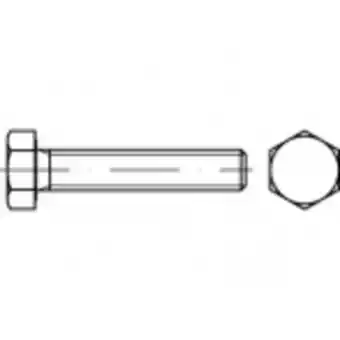 Conrad Toolcraft to-5367312 zeskantbouten m33 80 mm buitenzeskant iso 4017 rvs a2 1 stuk(s) aanbieding