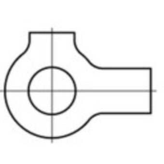 Conrad Onderlegringen met 2 doeken 34 mm staal 50 stuk(s) toolcraft 107455 aanbieding