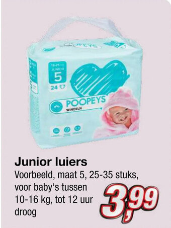 Kik Junior luiers aanbieding