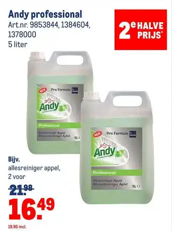 Makro Andy Professional aanbieding