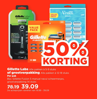 PLUS Gillette labs aanbieding