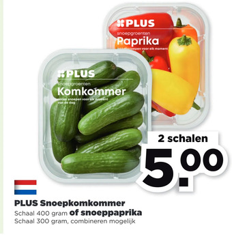 PLUS Plus snoepkomkommer aanbieding