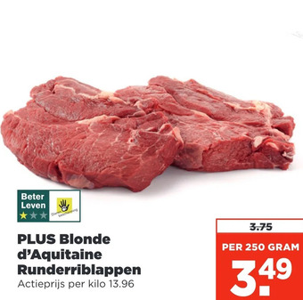 PLUS Plus blonde d'aquitaine runderriblappen aanbieding