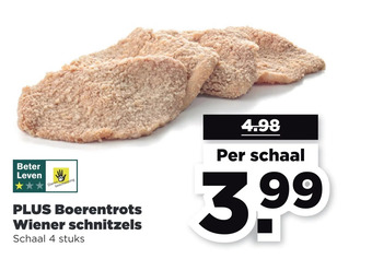 PLUS Plus boerentrots wiener schnitzels aanbieding