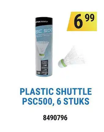 Decathlon Plastic Shuttle PSC500, 6 Stuks aanbieding