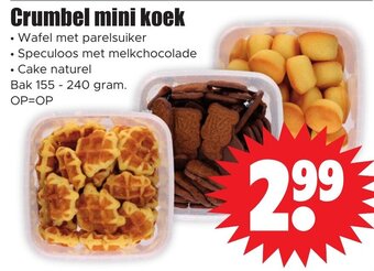 Dirk Crumbel mini koek aanbieding