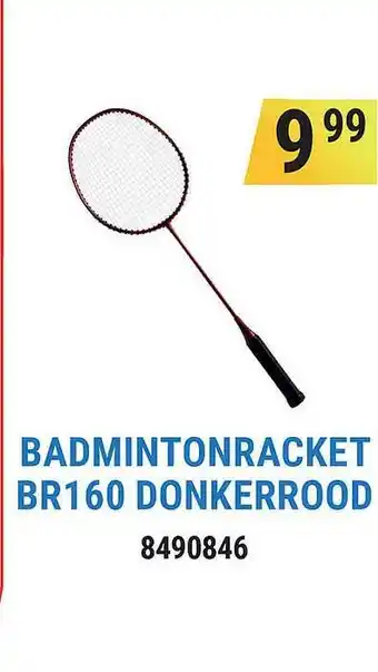 Decathlon Badmintonracket BR160 Donkerrood aanbieding