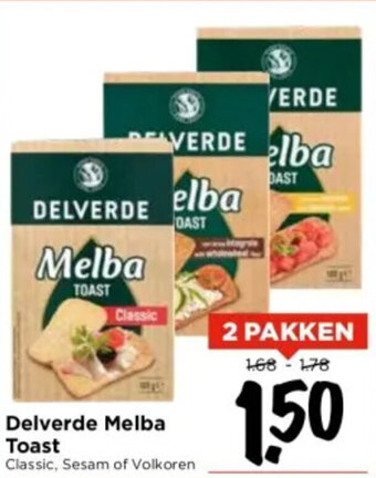 Vomar Voordeelmarkt Delverde Melba Toast aanbieding