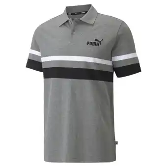 Decathlon Essentials gestreept poloshirt voor heren puma aanbieding