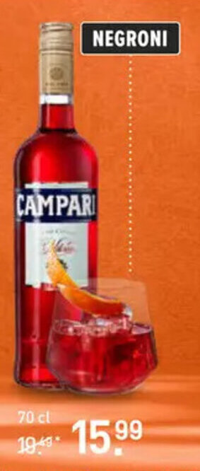 Gall & Gall NEGRONI CAMPARI 70 cl aanbieding