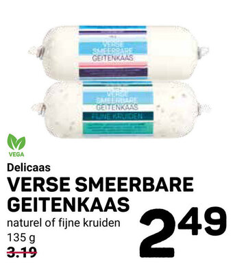 Ekoplaza Delicaas VERSE SMEERBARE GEITENKAAS 135g aanbieding