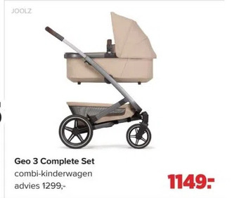 Baby-Dump Geo 3 complete set combi-kinderwagen aanbieding