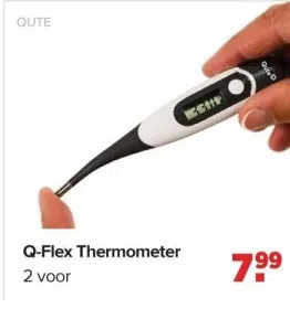 Baby-Dump Q-flex thermometer aanbieding