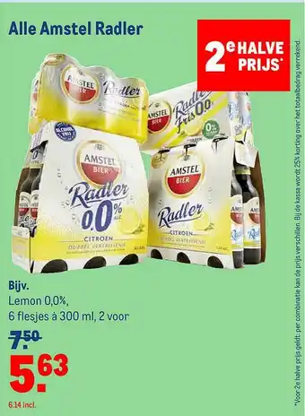 Makro Alle Amstel Radler aanbieding