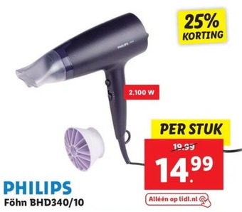 Lidl Föhn bhd340/10 aanbieding