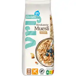 Albert Heijn Ah glutenvrij krokante muesli met noten aanbieding