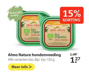 Pets Place Almo Nature hondenvoeding aanbieding