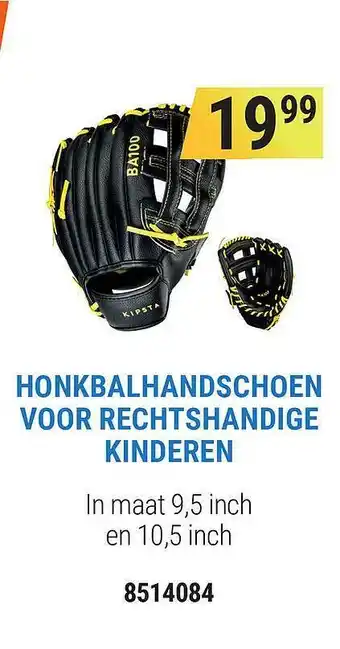 Decathlon Honkbalhandschoen Voor Rechtshandige Kinderen aanbieding