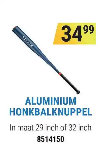 Decathlon Aluminium Honkbalknuppel aanbieding