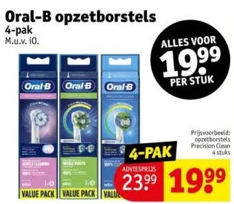 Kruidvat Oral-B opzetborstels 4-pak aanbieding