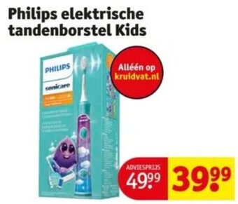Kruidvat Philips elektrische tandenborstel Kids aanbieding