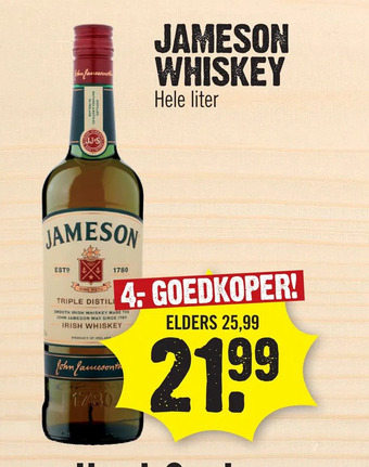 Super Dirck 3 Jameson whiskey aanbieding