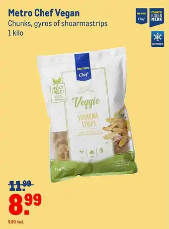 Makro Metro Chef Vegan aanbieding